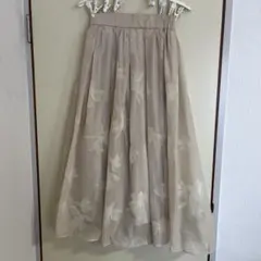 フラワープリント フレアスカート ナチュラルクチュール