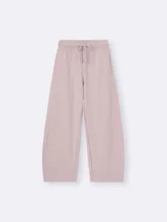 GU スウェットバレルレッグパンツ　ジーユー　ピンクS