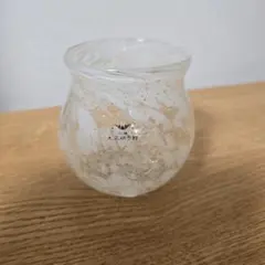 【新品】小樽　大正硝子館　雪あかり　キャンドルポット　花瓶