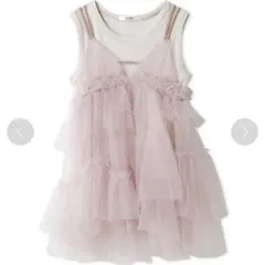 snidel チュールキャミレイヤードトップス