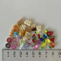 お菓子　チョコレート　ドーナツ　フルーツ　果物　アイス　パン　ネイルパーツ　①