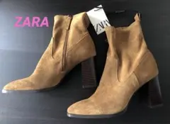 ♡ZARA♡レザーショートブーツ　タグ付