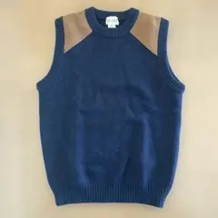 BEAMS ネイビー ウールベスト Mのサムネイル