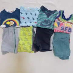 【used】ベビー服まとめ売り Tシャツ ハーフパンツ ☆8枚セット☆