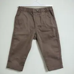 裏起毛10分丈パンツ100