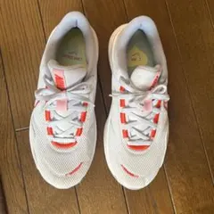 Nike スニーカー グレー/オレンジ 1M