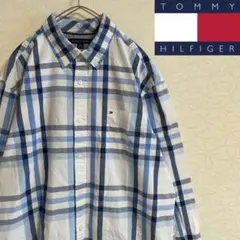 TOMMY HILFIGER トミーヒルフィガー ビッグチェックBDシャツ 長袖