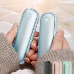 充電式カイロ 電気カイロ 10000mAh 大容量 超軽量 ブルー