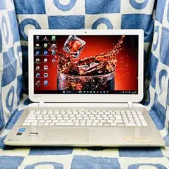 快速SSD240GB☆i7☆美しいゴールドノートパソコン♪カメラ付き！Win11のサムネイル