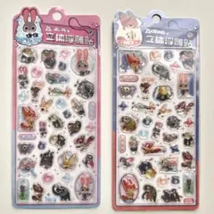 ズートピア海外正規品❣️　zootopia シール　正規品　2点セット