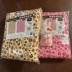 サンリオ　ハローキティ　キルトマット　2種&うさみみ洗濯ばさみセット