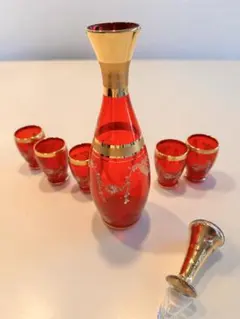 MURANO GLASS ベネチアングラス デキャンタ グラス6個セット - メルカリ