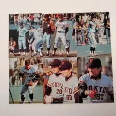 カルビープロ野球カード 1975年 長島茂雄 監督 6枚セット 長嶋