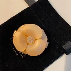 アレクサンドルドゥパリ＊ヘアアクセサリー＊カメリア＊バレッタ＊ベージュ