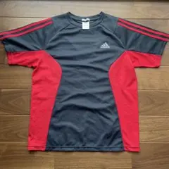 アディダス クライマクール Tシャツ M 黒 赤 メッシュ サッカー 練習着のサムネイル