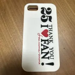 安室奈美恵グッズ　iPhoneケース 25THANK YOU I ♥ FAN !