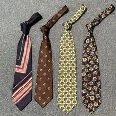 ネクタイ まとめ売り 4本セット デザインいろいろ まとめて