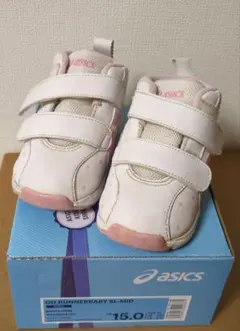 asics スクスク　ハイカットスニーカー　15cm