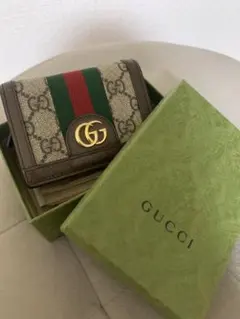 即購入◎GUCCI 二つ折り財布 GGオフィディア マーモント シェリーラインのサムネイル
