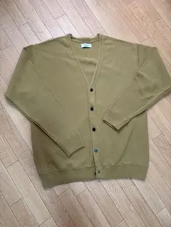 PLUS ONE カーディガン オリーブ Lサイズのサムネイル