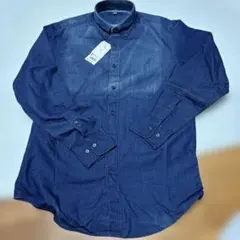 UNIQLO ダークブルーデニムボタンダウンシャツ
