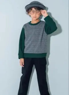 moononnon キッズセーター グリーン