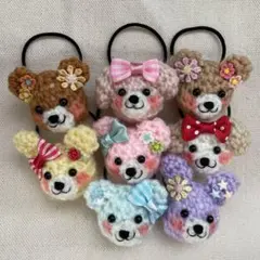 あみぐるみ　ヘアゴム　アソート①幼稚園　保育園