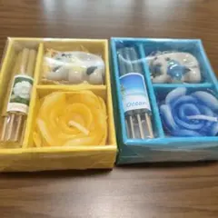 ジャスミン・オーシャン香り付きローソクセット