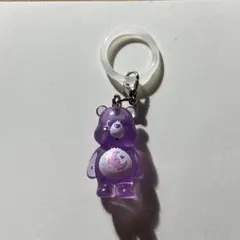 ケアベア　めじるしアクセサリー　ガチャガチャ　紫