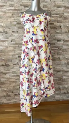 バナナリパブリックBANANAREPUBLIC花柄ロングワンピース0サイズ