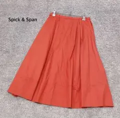 【スピックアンドスパン】タックフレアスカート ひざ丈 スリット ジップのサムネイル