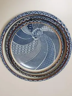 Otetsu China陶器大皿 三枚セット　昭和レトロ