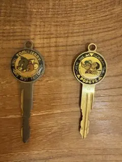 トムとジェリー ポパイキー 2本セット ヴィンテージ昭和レトロ ファッションキー