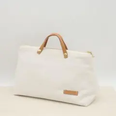 バックインバック　LLお化粧ポーチ　国産帆布ハンドメイドバック