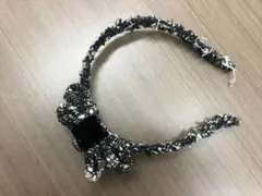 シャネル　ツイードリボンヘアバンド
