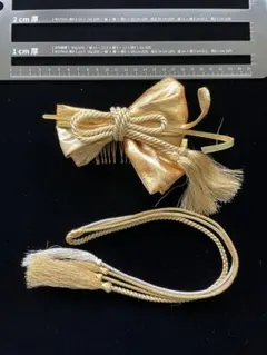 髪飾り　和風　組紐