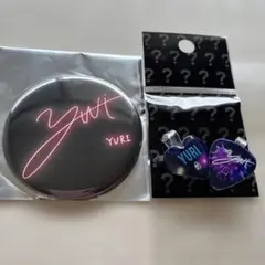 HANA YURI ボディメンテ ホログラムトレカ 缶バッジ 2点セット HANA YURI ボディメンテ ホログラムトレカ 缶バッジ 2点セット - メルカリ