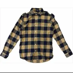 GAP ギャップ　ネルチェックシャツ　S イエロー　古着　長袖のサムネイル