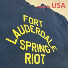 【赤単色タグ復刻】4段プリント アーチ リバースウィーブ クルーネックスウェット