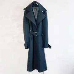 ZARA WOMAN 女優襟　スプリング　トレンチコート　ベルト　ドレッシー　黒のサムネイル
