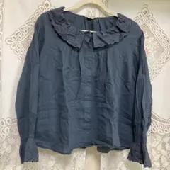 SM2衿フリルブラウス