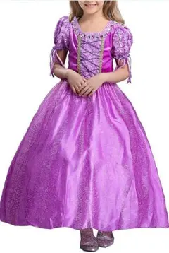 ラプンツェル風紫色ドレス ハロウィン