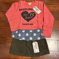 ✴︎120✴︎新品・タグ付き✴︎DILASH トレーナー＆スカートセット