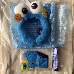 【未使用】USJ クッキーモンスター カチューシャ・マスクセット