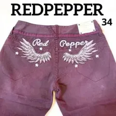 REDPEPPER レッドペッパー 34ウイング刺繍 ブーツカットデニム Y2Kのサムネイル