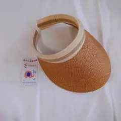 早い者勝ち⭐サンバイザー 麦わら帽子 サンハット 折りたたみ 紫外線