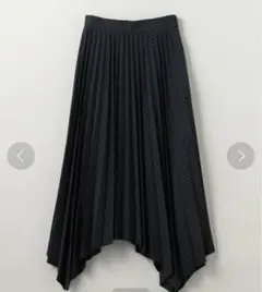 美品⭐️MARWUNITEDARROWS ストライプアシンメトリープリーツスカート