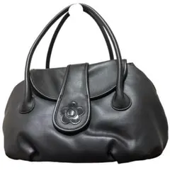 未使用級✨ MARY QUANT トートバッグ　y2k 大容量　ブラック　レザー