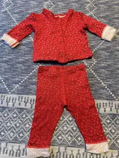 PETIT BATEAU 花柄上下セット 6m