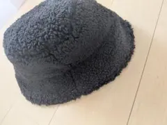 ボアバケットハット ブラック 両面　2wayタイプ